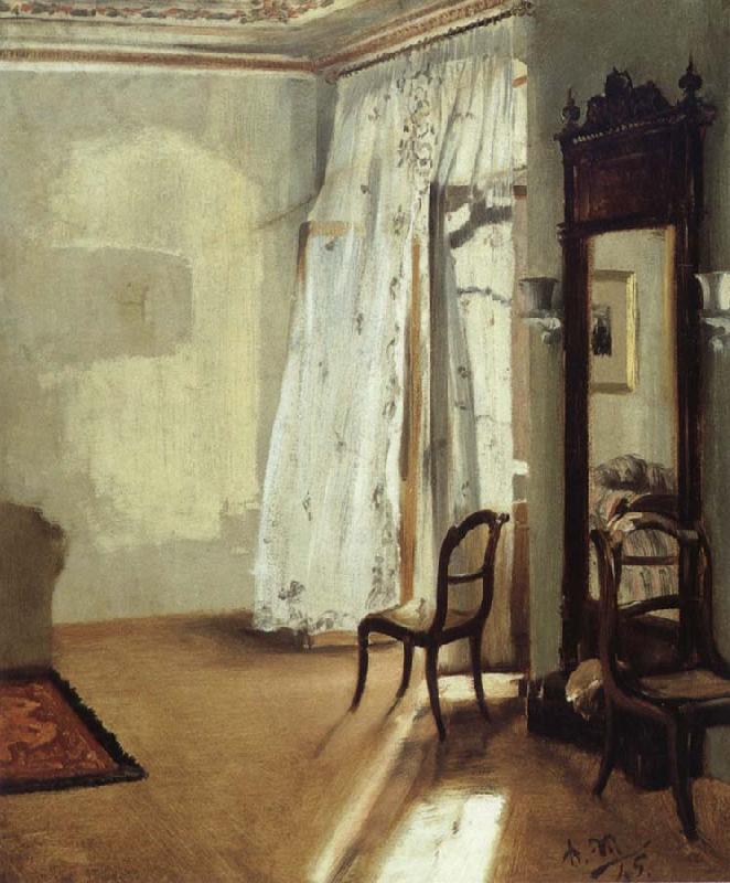Adolph von Menzel The Balcony Room Germany oil painting art